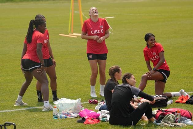 Football, FIFA Womens World Cup 2023, National Team Canada, Training