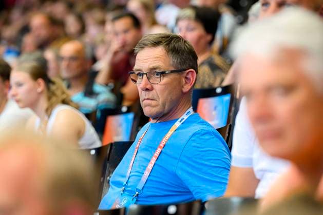 Hanover, Germany 20 June 2023 Handball U21 World Cup Preliminary Round Group B Germany vs Tunisia Head Coach Alfred Gislason Germany Hanover Swiss Life Hall Lower Saxony Germany