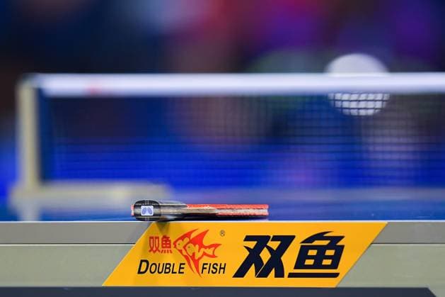Detail of ball during the game Mexico vs Costa Rica, corresponding to the first stage of Womens Team Table tennis, Tischtennis at the Central American and Caribbean Games San Salvador 2023, at EL Polvorin Sports Complex, on June 21, 2023. <br><br> Detalle de raqueta y Pelota durante el juego Mexico vs Costa Rica, correspondiente a la primera ronda de Tenis de Mesa Femenil por equipos en los Juegos Centroamericanos y del Caribe San Salvador 2023, en el Complejo Deportivo EL Polvorin, el 21 de Junio de 2023. JCC San Salvador 2023 Mexico vs Costa Rica 