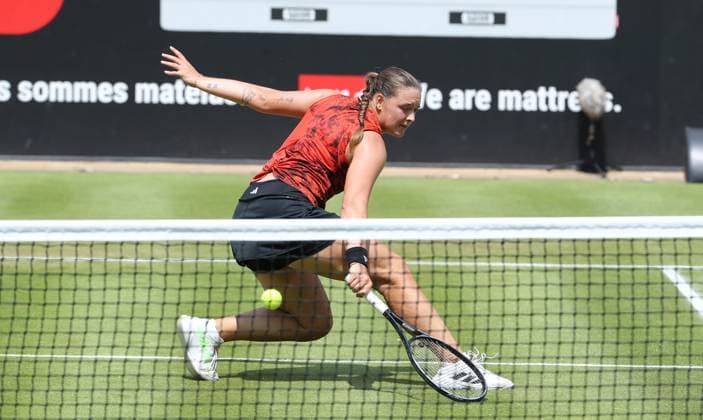 Jule Niemeier GER , Centre Court at the tennis facility of LTTC Rot Weiss e V Steffi Graf Stadium Tennis bett1 open WTA 500 tournament on grass women season 2022 2023 22 06 2023