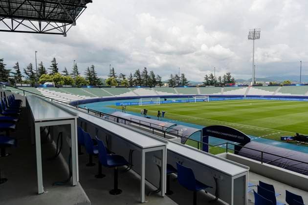 UEFA U21 European Championship, Germany Israel, 1 group match, 21 06 2023, Ramas Schengelia Stadium, Kutaisi View from the press tribune into the interior of the Ramas Schengelia Stadium, UEFA U21 European Football Championship in Romania and Georgia, 1 group match, Germany Israel, on 21 06 2023, Ramas Schengelia Stadium, Kutaisi in Georgia Copyright: xBEAUTIFULxSPORTS Meuselx