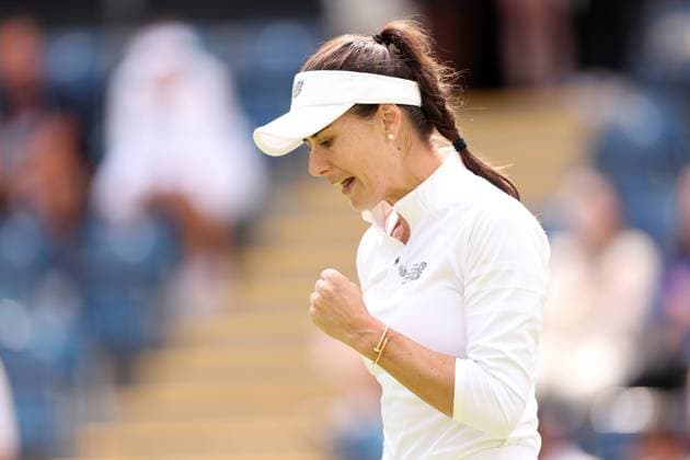 Mandatory Credit: Photo by Ryan Browne Shutterstock (13977104au) Sorana Cirstea of Romania during her round of 16 match. Rothesay Classic, Day Four, Tennis, Edgbaston Priory Club, Birmingham, UK - 22 Jun 2023 Rothesay Classic, Day Four, Tennis, Edgbaston Priory Club, Birmingham, UK - 22 Jun 2023 Copyright: xRyanxBrowne Shutterstockx 13977104au