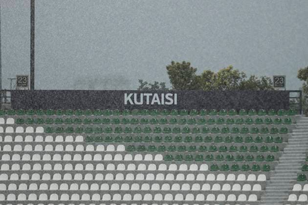 UEFA U21 European Championship, Germany Israel, 1 group match, 21 06 2023, Ramas Schengelia Stadium, Kutaisi Heavy rainfall in Kutaisi before kick-off, UEFA U21 European Football Championship in Romania and Georgia, 1 group match, Germany Israel, on 21 06 2023, Ramas Schengelia Stadium, Kutaisi in Georgia Copyright: xBEAUTIFULxSPORTS Meuselx