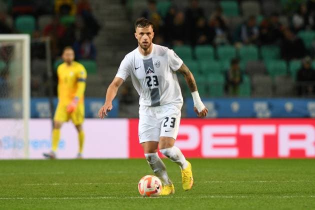 DAVID BREKALO, UEFA EURO, EM, Europameisterschaft,Fussball 2024 Qualifying, Slovenia-San Marino 2-0, azione, Action Single Shot UEFA QUALIFICAZIONI EURO 2024 SLOVENIA-SAN MARINO 2-0