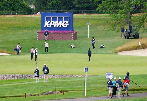 Players compete in the first round of the KPMG Women s PGA, Golf Herren Championship at Baltusrol Golf Club in Springfield, NJ on Thursday, June 22, 2023.  NYP20230622116 JohnxAngelillo