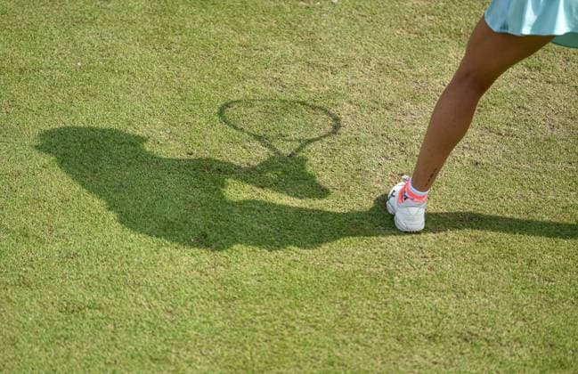 22nd June 2023; Edgbaston Priory Club, Birmingham, England: Rothesay Classic Birmingham, Day 4; Shadow of Tereza Martincova (CZE)  ActionPlus12522496 GodfreyxPitt