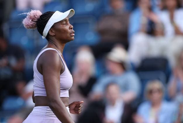 Mandatory Credit: Photo by Ryan Browne Shutterstock (13977104bl) Venus Williams of the USA during her round of 16 match. Rothesay Classic, Day Four, Tennis, Edgbaston Priory Club, Birmingham, UK - 22 Jun 2023 Rothesay Classic, Day Four, Tennis, Edgbaston Priory Club, Birmingham, UK - 22 Jun 2023 Copyright: xRyanxBrowne Shutterstockx 13977104bl