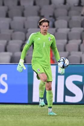 Marco Carnesecchi (Italy U21, U 21 ; June 22 ; 2019 - Football : Uefa Under 21 Championship Georgia-Romania 2023 ; Group D ; final match between France 2-1 Italy at Cluj Arena ; Cluj-Napoca, Romania.; Joy Goal 2-1 ;( photo by aicfoto)(ITALY) 0855 Noxthirdxpartyxsales  (222437235)