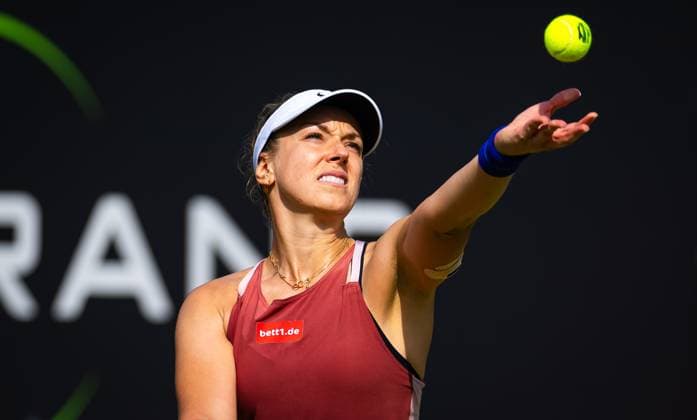 Sabine Lisicki of Germany & Daria Kasatkina of Russia playing doubles at the 2023 bett1 Open, WTA, Tennis Damen 500 tennis tournament on June 21, 2023 in Berlin, Germany  Copyright: xRobxPrange DPPI IPAxSportx xipa-x xIPAxSportx 0 IPA_IPA38830323