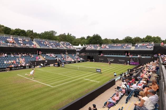 Mandatory Credit: Photo by Ryan Browne Shutterstock (13977105a) A general view on Centre Court. Rothesay Classic, Day Five, Tennis, Edgbaston Priory Club, Birmingham, UK - 23 Jun 2023 Rothesay Classic, Day Five, Tennis, Edgbaston Priory Club, Birmingham, UK - 23 Jun 2023 Copyright: xRyanxBrowne Shutterstockx 13977105a