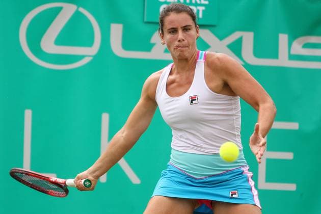 Ilkley Tennis Club, Ilkley, England, June 23st 2023: Emma Navarro during the W100 Ilkley Semi Final against Sonay Kartal at Ilkley Tennis Club (Sean Chandler SPP) Copyright: xSeanxChandlerx xSPPx spp-en-SeChSp-W100 Ilkley - Semi Final - Emma Navarro v Sonay Kartal - Ilkley Tennis Club-5439