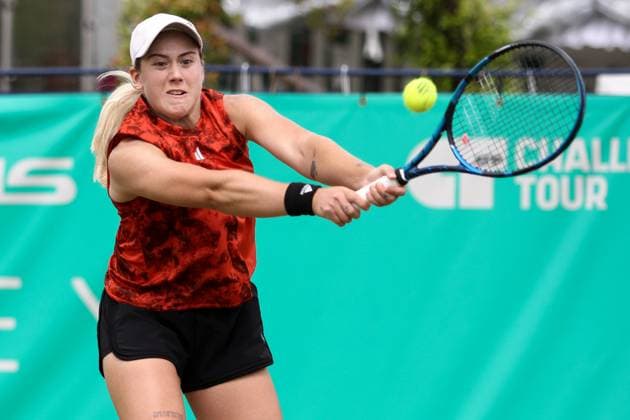 Ilkley Tennis Club, Ilkley, England, June 23st 2023: Sonay Kartal during the W100 Ilkley Semi Final against Emma Navarro at Ilkley Tennis Club (Sean Chandler SPP) Copyright: xSeanxChandlerx xSPPx spp-en-SeChSp-W100 Ilkley - Semi Final - Emma Navarro v Sonay Kartal - Ilkley Tennis Club-5472