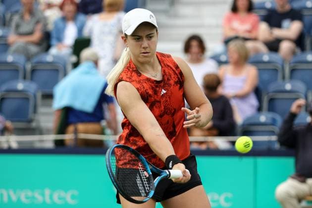 Ilkley Tennis Club, Ilkley, England, June 23st 2023: Sonay Kartal during the W100 Ilkley Semi Final against Emma Navarro at Ilkley Tennis Club (Sean Chandler SPP) Copyright: xSeanxChandlerx xSPPx spp-en-SeChSp-W100 Ilkley - Semi Final - Emma Navarro v Sonay Kartal - Ilkley Tennis Club-5157