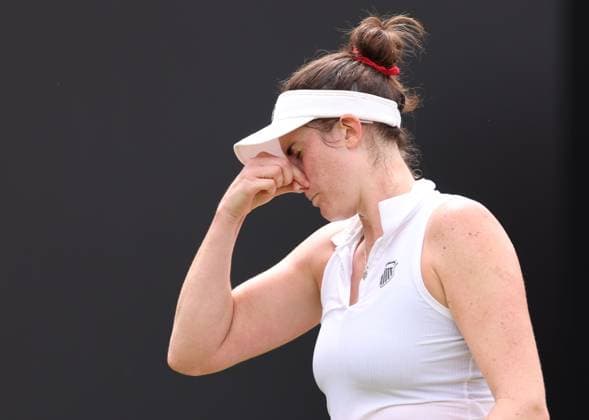 Mandatory Credit: Photo by Ryan Browne Shutterstock (13977105an) Rebecca Marino of Canada during her quarter-final match. Rothesay Classic, Day Five, Tennis, Edgbaston Priory Club, Birmingham, UK - 23 Jun 2023 Rothesay Classic, Day Five, Tennis, Edgbaston Priory Club, Birmingham, UK - 23 Jun 2023 Copyright: xRyanxBrowne Shutterstockx 13977105an