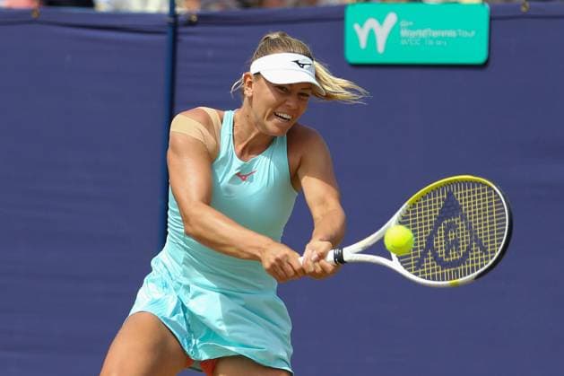 Ilkley Tennis Club, Ilkley, England, June 23st 2023: (Sean Chandler SPP) Copyright: xSeanxChandlerx xSPPx spp-en-SeChSp-W100 Ilkley - Semi Final - Dalma Galfi v Mirjam Bjorklund - Ilkley Tennis Club-5597