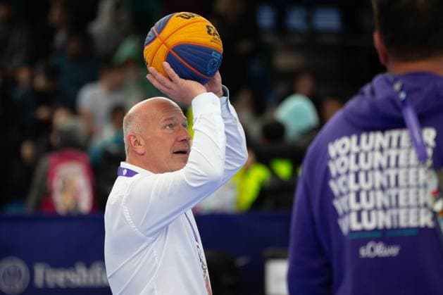 Bilder des Jahres 2023, Sport 06 Juni Sport Themen der Woche KW25 Sport Bilder des Tages SPECIAL OLYMPICS - World Summer Games 2023 BERLIN,GERMANY,23.JUN.23 - SPECIAL OLYMPICS - World Summer Games 2023, basketball. Image shows Berlin mayor Kai Wegner (GER).  GEPAxpictures xGintarexKarpaviciute