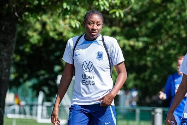 Kadidiatou Diani FOOTBALL : Entrainement de l equipe de France Feminine - 23 06 2023 BaptisteAutissier Panoramic  