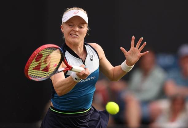 Mandatory Credit: Photo by Ryan Browne Shutterstock (13977105eb) Harriet Dart of Great Britain during her quarter-final match. Rothesay Classic, Day Five, Tennis, Edgbaston Priory Club, Birmingham, UK - 23 Jun 2023 Rothesay Classic, Day Five, Tennis, Edgbaston Priory Club, Birmingham, UK - 23 Jun 2023 Copyright: xRyanxBrowne Shutterstockx 13977105eb