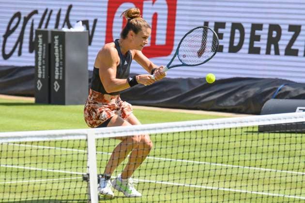 Maria Sakkari tennis player, GER, Berlin, QF, Tennis bett1open, WTA 500, season 2022 2023, 24 06 23, 2023, Steffi Graf Stadium, GER, Berlin, QF, Tennis bett1open, WTA 500, season 2022 2023, 24 06 23, 2023, Steffi Graf Stadium, Photo Eibner Pressefoto Uwe Koch Berlin Copyright: xEibner-Pressefoto UwexKochx EP_UKH