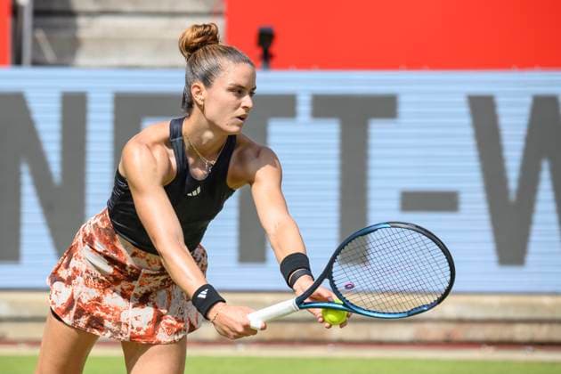 Maria Sakkari tennis player, GER, Berlin, QF, Tennis bett1open, WTA 500, season 2022 2023, 24 06 23, 2023, Steffi Graf Stadium, GER, Berlin, QF, Tennis bett1open, WTA 500, season 2022 2023, 24 06 23, 2023, Steffi Graf Stadium, Photo Eibner Pressefoto Uwe Koch Berlin Copyright: xEibner-Pressefoto UwexKochx EP_UKH