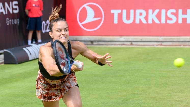 Maria Sakkari tennis player, GER, Berlin, QF, Tennis bett1open, WTA 500, season 2022 2023, 24 06 23, 2023, Steffi Graf Stadium, GER, Berlin, QF, Tennis bett1open, WTA 500, season 2022 2023, 24 06 23, 2023, Steffi Graf Stadium, Photo Eibner Pressefoto Uwe Koch Berlin Copyright: xEibner-Pressefoto UwexKochx EP_UKH