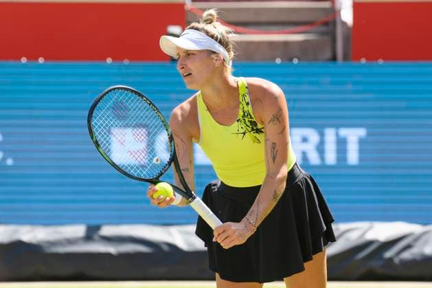 Marketa Vondrousova tennis player, GER, Berlin, QF, Tennis bett1open, WTA 500, season 2022 2023, 24 06 23, 2023, Steffi Graf Stadium, GER, Berlin, QF, Tennis bett1open, WTA 500, season 2022 2023, 24 06 23, 2023, Steffi Graf Stadium, Photo Eibner Pressefoto Uwe Koch Berlin Copyright: xEibner-Pressefoto UwexKochx EP_UKH