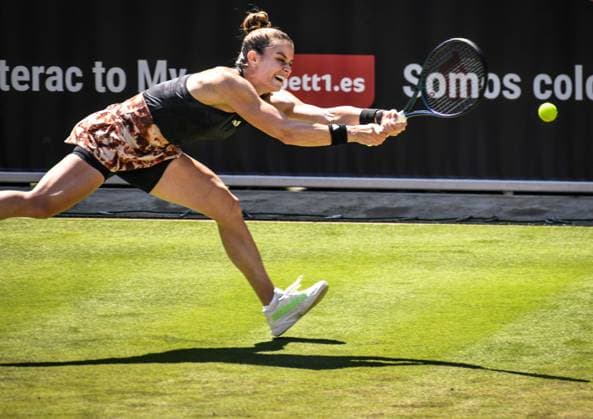 24 06 2023, xlakx, sports tennis, WTA Tour 2023 in Berlin emspor, v l Maria Sakkari Greece Berlin