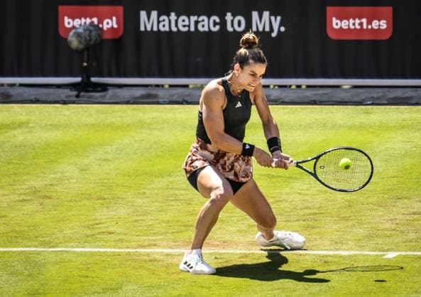 24 06 2023, xlakx, sports tennis, WTA Tour 2023 in Berlin emspor, v l Maria Sakkari Greece Berlin