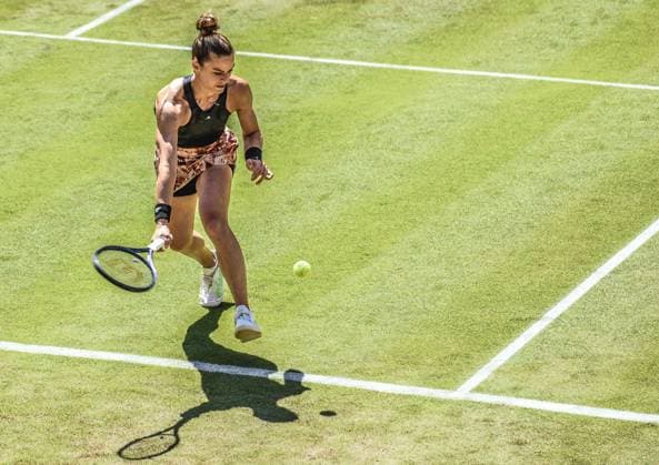 24 06 2023, xlakx, sports tennis, WTA Tour 2023 in Berlin emspor, v l Maria Sakkari Greece Berlin