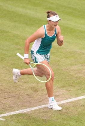 Mandatory Credit: Photo by Ryan Browne Shutterstock (13977107f) Barbora Krejcikova of the Czech Republic during her Semi-Final match. Rothesay Classic, Day Six, Tennis, Edgbaston Priory Club, Birmingham, UK - 24 Jun 2023 Rothesay Classic, Day Six, Tennis, Edgbaston Priory Club, Birmingham, UK - 24 Jun 2023 Copyright: xRyanxBrowne Shutterstockx 13977107f