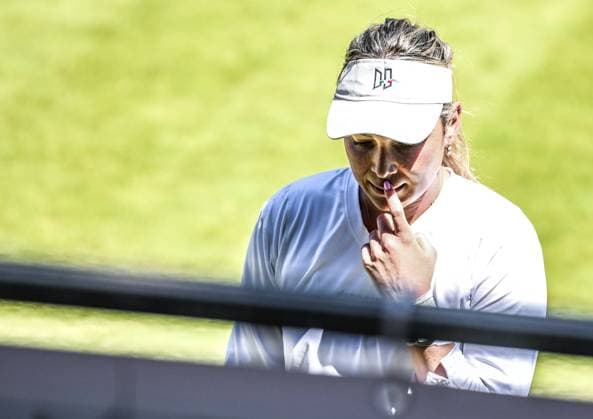 24 06 2023, xlakx, sports tennis, WTA Tour 2023 in Berlin emspor, v l Donna Vekic Croatia Berlin