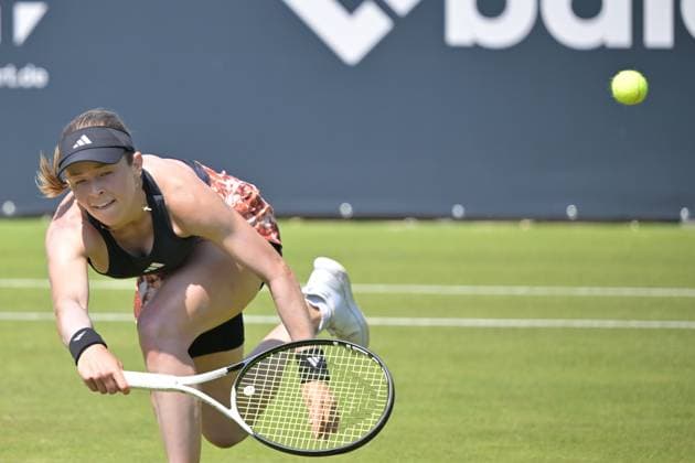 24 06 2023, xbrx, tennis bad homburg open wta 250, emspor, v l volynets, katie u.s.a. , plays the ball, focused, concentrated bad homburg