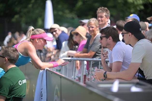 24 06 2023, xbrx, tennis Bad Homburg Open WTA 250, emspor, v l Baindl, Kateryna UKR , talks to the coach Bad Homburg.