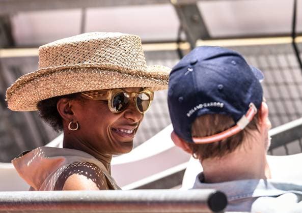 24 06 2023, xlakx, sports tennis, WTA Tour 2023 in Berlin emspor, f l wife Lindiwe Suttle and musician Marius Müller Westernhagen Berlin
