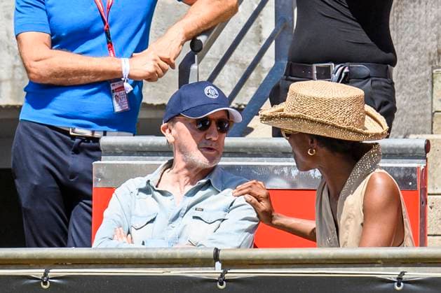 Marius Mueller Westernhagen with wife playing tennis in Berlin, GER, Berlin, QF, Tennis bett1open, WTA 500, season 2022 2023, 24 06 23, 2023, Steffi Graf Stadium, GER, Berlin, QF, Tennis bett1open, WTA 500, season 2022 2023, 24 06 23, 2023, Steffi Graf Stadium, Photo Eibner Pressefoto Uwe Koch Berlin Copyright: xEibner-Pressefoto UwexKochx EP_UKH