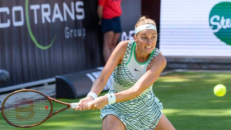 Petra Kvitova tennis player, GER, Berlin, QF, Tennis bett1open, WTA 500, season 2022 2023, 24 06 23, 2023, Steffi Graf Stadium, GER, Berlin, QF, Tennis bett1open, WTA 500, season 2022 2023, 24 06 23, 2023, Steffi Graf Stadium, Photo Eibner Pressefoto Uwe Koch Berlin Copyright: xEibner-Pressefoto UwexKochx EP_UKH