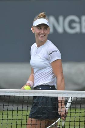 24 06 2023, xbrx, tennis Bad Homburg Open WTA 250, emspor, v l Teichmann, Jil SUI , smile, smile, smile Bad Homburg