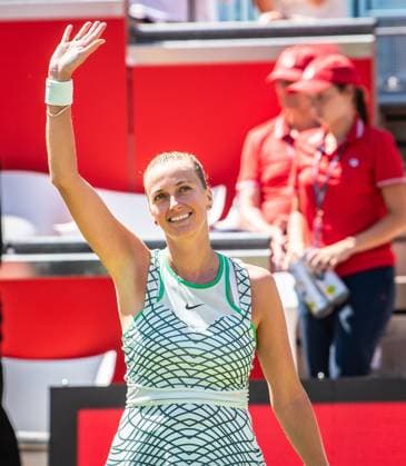 Bett1 Open WTA 500 Berlin, 24 06 2023 Petra Kvitova Czech Republic celebrates victory quarterfinal Bett1 Open WTA 500 Steffi Graf Stadium, Rot Weiss Tennis Club, Berlin, 24 06 2023 Bett1Open Copyright: xBEAUTIFULxSPORTS LucianoxLimax