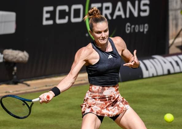 24 06 2023, xlakx, sports tennis, WTA Tour 2023 in Berlin emspor, v l Maria Sakkari Greece Berlin