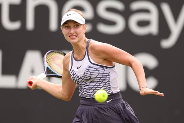 Mandatory Credit: Photo by Ryan Browne Shutterstock (13977107dt) Anastasia Potapova of Russia during her Semi-Final match. Rothesay Classic, Day Six, Tennis, Edgbaston Priory Club, Birmingham, UK - 24 Jun 2023 Rothesay Classic, Day Six, Tennis, Edgbaston Priory Club, Birmingham, UK - 24 Jun 2023 Copyright: xRyanxBrowne Shutterstockx 13977107dt