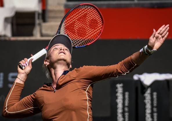 24 06 2023, xlakx, sports tennis, WTA Tour 2023 in Berlin emspor, v l Donna Vekic Croatia Berlin