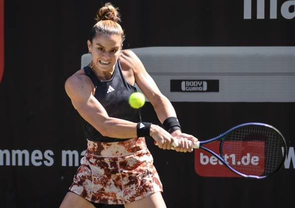 24 06 2023, xlakx, sports tennis, WTA Tour 2023 in Berlin emspor, v l Maria Sakkari Greece Berlin