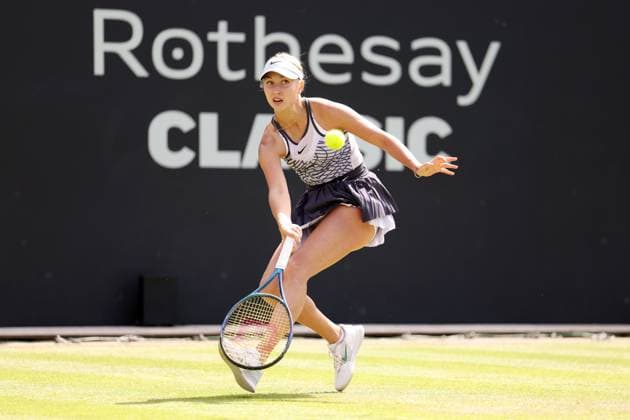 Mandatory Credit: Photo by Ryan Browne Shutterstock (13977107ej) Anastasia Potapova of Russia during her Semi-Final match. Rothesay Classic, Day Six, Tennis, Edgbaston Priory Club, Birmingham, UK - 24 Jun 2023 Rothesay Classic, Day Six, Tennis, Edgbaston Priory Club, Birmingham, UK - 24 Jun 2023 Copyright: xRyanxBrowne Shutterstockx 13977107ej