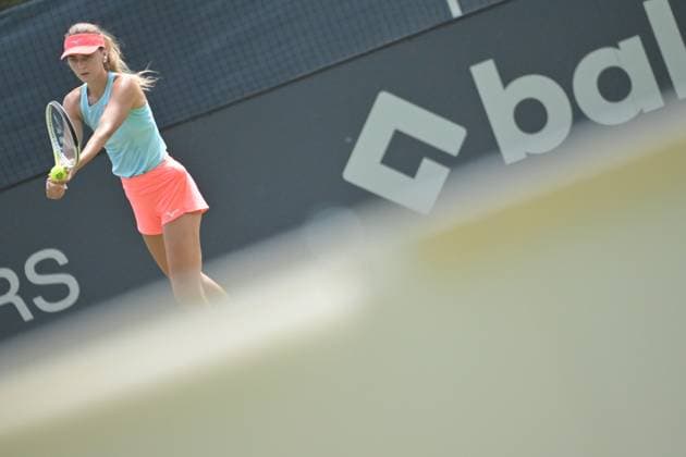 24 06 2023, xbrx, tennis Bad Homburg Open WTA 250, emspor, v l Zanevska, Maryna BEL , focused, concentrated, plays the ball Bad Homburg