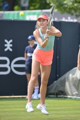 24 06 2023, xbrx, tennis Bad Homburg Open WTA 250, emspor, v l Zanevska, Maryna BEL , focused, concentrated, plays the ball Bad Homburg