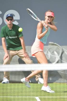 24 06 2023, xbrx, tennis Bad Homburg Open WTA 250, emspor, v l Zanevska, Maryna BEL , focused, concentrated, plays the ball Bad Homburg