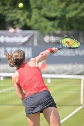 24 06 2023, xbrx, tennis Bad Homburg Open WTA 250, emspor, v l Papadakis, Lena GER , plays the ball, focused, concentrated Bad Homburg