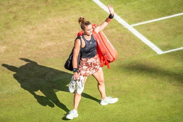 Bett1 Open WTA 500 Berlin, 24 06 2023 Maria Sakkari Greece sad after losing semi-final Bett1 Open WTA 500 Steffi Graf Stadium, Rot Weiss Tennis Club, Berlin, 24 06 2023 Bett1Open Copyright: xBEAUTIFULxSPORTS LucianoxLimax