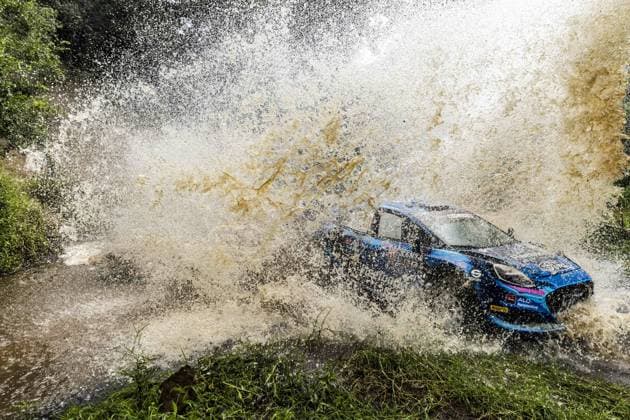 Bilder des Jahres 2023, Sport 06 Juni Sport Themen der Woche KW25 Sport Bilder des Tages 09 Jourdan SERDERIDIS (GRC), Frederic MICLOTTE (BEL), M FORD WORLD RALLY TEAM, FORD Puma Rally1 Hybrid, WRC, Motorsport Rallye, WM action during the Safari Rally Kenya 2023, 7th round of the 2023 WRC World Rally Car Championship, from June 22 to 25, 2023 in Naivasha, Nakuru County, Kenya - AUTO - WRC - SAFARI RALLY KENYA 2023 DPPI Panoramic  RPPA_07_Kenya_2023_647 