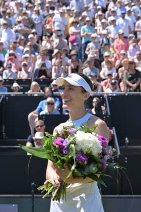 25 06 2023, xbrx, tennis Bad Homburg Open WTA 250, emspor, v l farewell Andrea Petkovic, Petkovic, Andrea GER , fans, spectators Bad Homburg